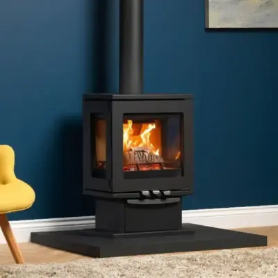 Purevision Linear LPV5 3 Sided 5kW Wood Burning Stove