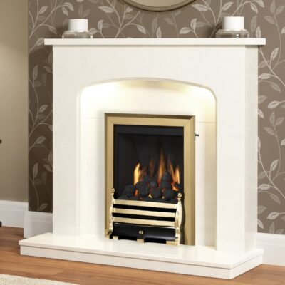 Flare Tasmin 42" Marble Fireplace