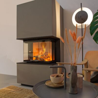 Scan 5004 FRL 3-sided Inset Wood Burning Fireplace