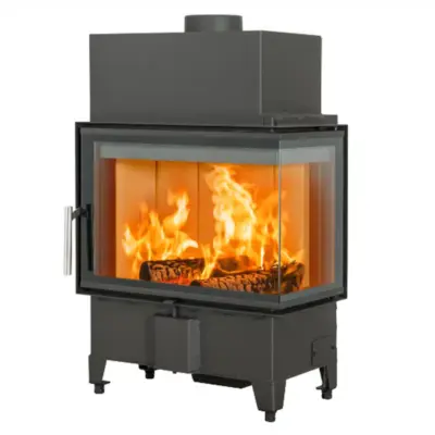 Scan 5103 FR Right Corner Sided Inset Wood Burning Fire